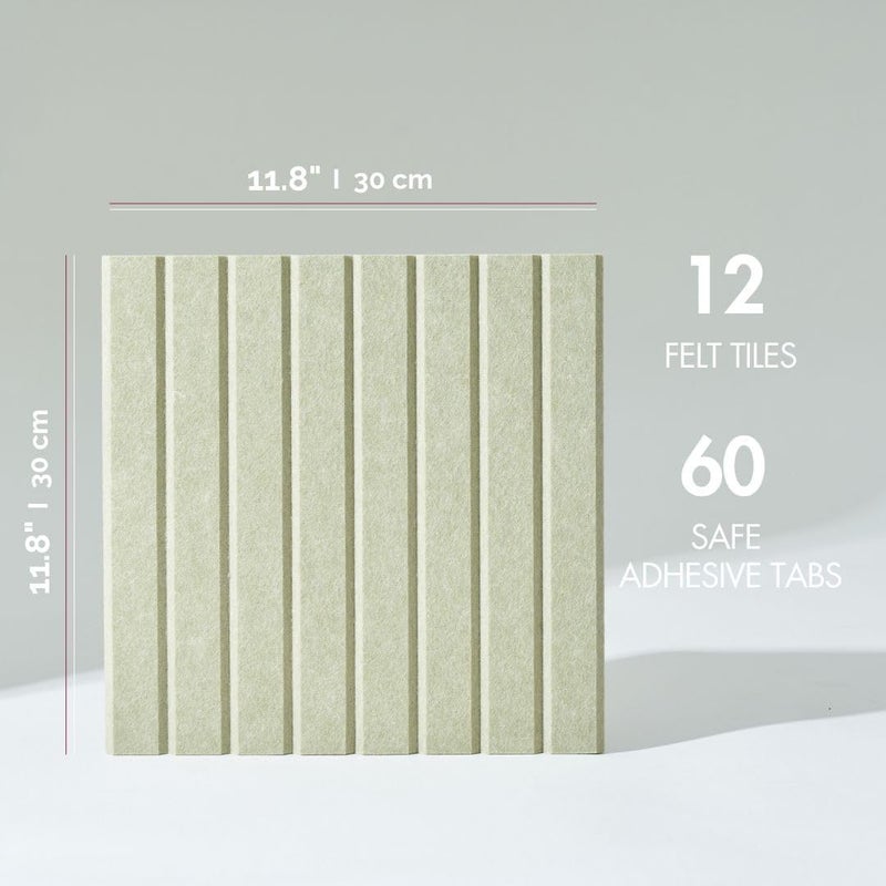 VIVELDA Large Bulletin Board 48"x36" - Office Wall Organizer to Replace Your Old Cork Boards for Walls for Office Decor - 12-Pack Felt Wall Panels for Use in Home Office Decor, Classroom Decor (Sage) - Image 2